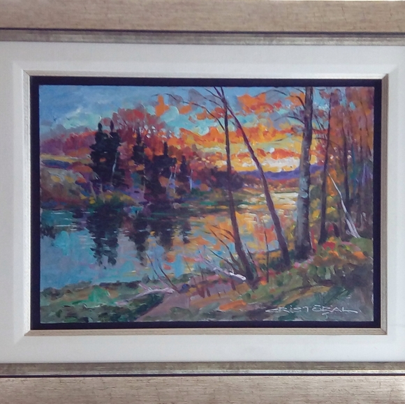 ⚡️HOST PICK‼️⚡️12x16 Original Painting by Juan Cristobal Pinochet - Picture 3 of 8